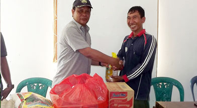 Batulin, CSR Peberian bantuan Korban Bencana Alam, Jhonlin Group. 